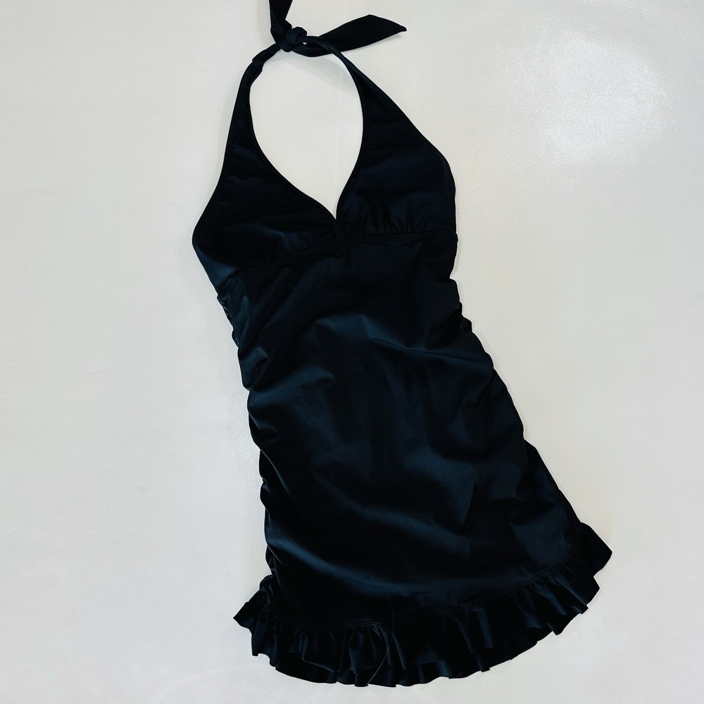 Love Your Assets Spanx By Sara Blakely‎ Black Halter One Piece Tummy Control S